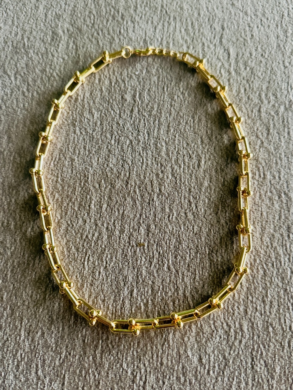 Gold Plated U-Link HardWear Style Necklace